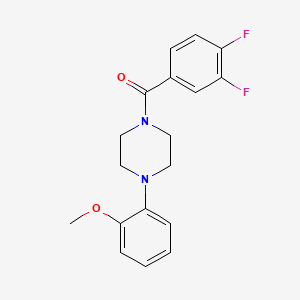 molecular formula C18H18F2N2O2 B4843969 1-(3,4-difluorobenzoyl)-4-(2-methoxyphenyl)piperazine 