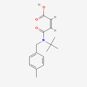 molecular formula C16H21NO3 B4843988 4-[tert-butyl(4-methylbenzyl)amino]-4-oxo-2-butenoic acid 