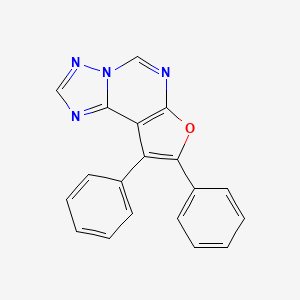 molecular formula C19H12N4O B4844012 8,9-二苯基呋并[3,2-e][1,2,4]三唑并[1,5-c]嘧啶 