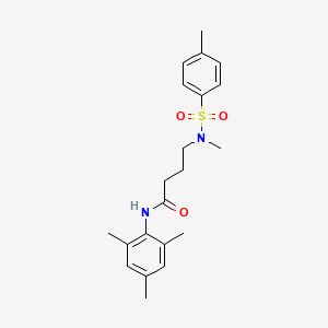 molecular formula C21H28N2O3S B4844027 N-mesityl-4-{methyl[(4-methylphenyl)sulfonyl]amino}butanamide 