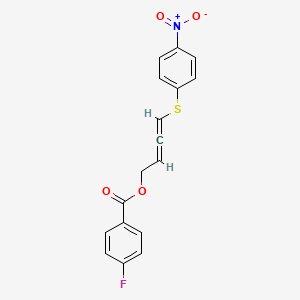 molecular formula C17H12FNO4S B4844074 4-[(4-nitrophenyl)thio]-2,3-butadien-1-yl 4-fluorobenzoate 