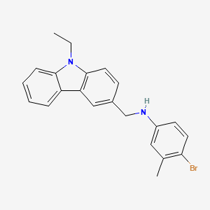 molecular formula C22H21BrN2 B4844078 (4-bromo-3-methylphenyl)[(9-ethyl-9H-carbazol-3-yl)methyl]amine 