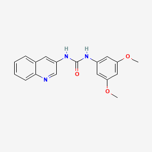 molecular formula C18H17N3O3 B4844121 N-(3,5-dimethoxyphenyl)-N'-3-quinolinylurea 