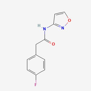 molecular formula C11H9FN2O2 B4844146 2-(4-fluorophenyl)-N-3-isoxazolylacetamide 