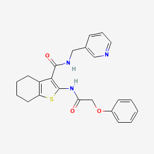 molecular formula C23H23N3O3S B4844150 2-[(phenoxyacetyl)amino]-N-(3-pyridinylmethyl)-4,5,6,7-tetrahydro-1-benzothiophene-3-carboxamide CAS No. 609794-36-7