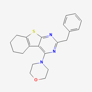 molecular formula C21H23N3OS B4844155 2-benzyl-4-(4-morpholinyl)-5,6,7,8-tetrahydro[1]benzothieno[2,3-d]pyrimidine 