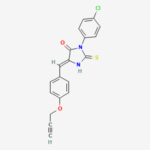 molecular formula C19H13ClN2O2S B4844217 3-(4-chlorophenyl)-5-[4-(2-propyn-1-yloxy)benzylidene]-2-thioxo-4-imidazolidinone 