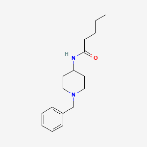 molecular formula C17H26N2O B4844251 N-(1-benzyl-4-piperidinyl)pentanamide 