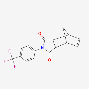 molecular formula C16H12F3NO2 B4844328 4-[4-(trifluoromethyl)phenyl]-4-azatricyclo[5.2.1.0~2,6~]dec-8-ene-3,5-dione 