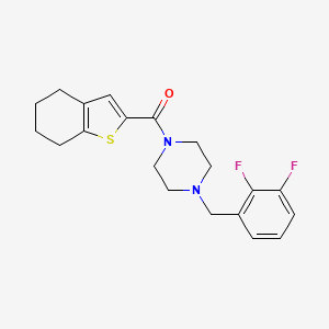 molecular formula C20H22F2N2OS B4844337 1-(2,3-difluorobenzyl)-4-(4,5,6,7-tetrahydro-1-benzothien-2-ylcarbonyl)piperazine 