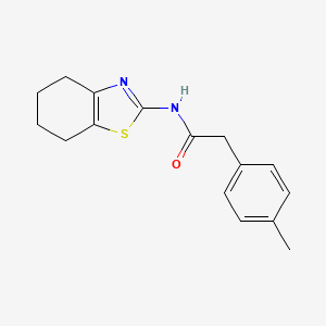 molecular formula C16H18N2OS B4844353 2-(4-methylphenyl)-N-(4,5,6,7-tetrahydro-1,3-benzothiazol-2-yl)acetamide 