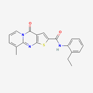 molecular formula C20H17N3O2S B4844358 N-(2-ethylphenyl)-9-methyl-4-oxo-4H-pyrido[1,2-a]thieno[2,3-d]pyrimidine-2-carboxamide 