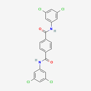 molecular formula C20H12Cl4N2O2 B4844374 N,N'-bis(3,5-dichlorophenyl)terephthalamide 
