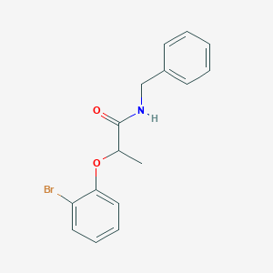 molecular formula C16H16BrNO2 B4844398 N-苄基-2-(2-溴苯氧基)丙酰胺 