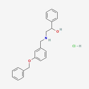molecular formula C22H24ClNO2 B4844418 2-{[3-(benzyloxy)benzyl]amino}-1-phenylethanol hydrochloride 