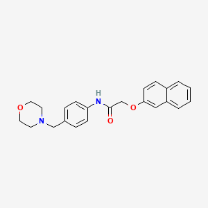 molecular formula C23H24N2O3 B4844481 N-[4-(4-morpholinylmethyl)phenyl]-2-(2-naphthyloxy)acetamide 