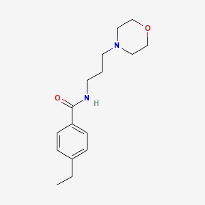 molecular formula C16H24N2O2 B4844518 4-ethyl-N-[3-(4-morpholinyl)propyl]benzamide 