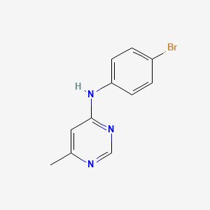 molecular formula C11H10BrN3 B4844535 N-(4-bromophenyl)-6-methylpyrimidin-4-amine 