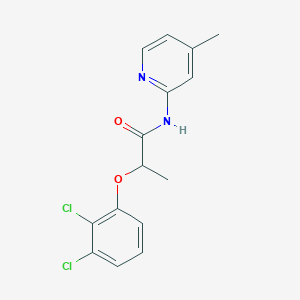 molecular formula C15H14Cl2N2O2 B4844564 2-(2,3-dichlorophenoxy)-N-(4-methyl-2-pyridinyl)propanamide 