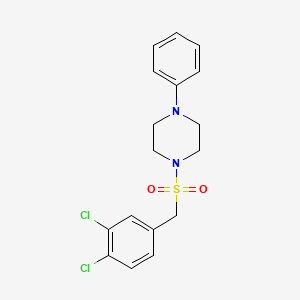 molecular formula C17H18Cl2N2O2S B4844590 1-[(3,4-dichlorobenzyl)sulfonyl]-4-phenylpiperazine 