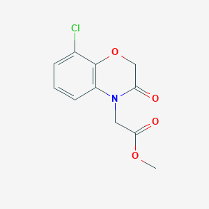 molecular formula C11H10ClNO4 B4844626 methyl (8-chloro-3-oxo-2,3-dihydro-4H-1,4-benzoxazin-4-yl)acetate 