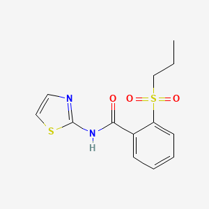 molecular formula C13H14N2O3S2 B4844689 2-(propylsulfonyl)-N-1,3-thiazol-2-ylbenzamide 