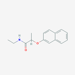 molecular formula C15H17NO2 B4844733 N-ethyl-2-(2-naphthyloxy)propanamide 