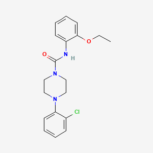 molecular formula C19H22ClN3O2 B4844776 4-(2-chlorophenyl)-N-(2-ethoxyphenyl)-1-piperazinecarboxamide 