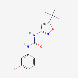 molecular formula C14H16FN3O2 B4844822 N-(5-tert-butyl-3-isoxazolyl)-N'-(3-fluorophenyl)urea 