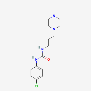 molecular formula C15H23ClN4O B4844836 N-(4-chlorophenyl)-N'-[3-(4-methyl-1-piperazinyl)propyl]urea 