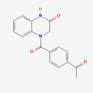 4-(4-acetylbenzoyl)-3,4-dihydro-2(1H)-quinoxalinone