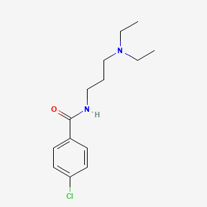 molecular formula C14H21ClN2O B4844852 4-chloro-N-[3-(diethylamino)propyl]benzamide 