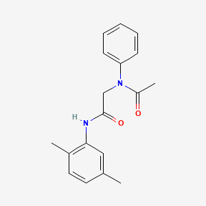 N~2~-acetyl-N~1~-(2,5-dimethylphenyl)-N~2~-phenylglycinamide