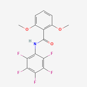molecular formula C15H10F5NO3 B4845000 2,6-dimethoxy-N-(pentafluorophenyl)benzamide 