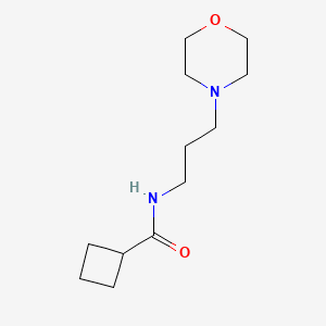 molecular formula C12H22N2O2 B4845022 N-[3-(4-morpholinyl)propyl]cyclobutanecarboxamide 