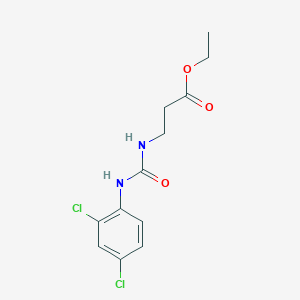 molecular formula C12H14Cl2N2O3 B4845049 ethyl N-{[(2,4-dichlorophenyl)amino]carbonyl}-beta-alaninate 