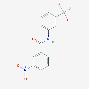 molecular formula C15H11F3N2O3 B4845084 4-methyl-3-nitro-N-[3-(trifluoromethyl)phenyl]benzamide 