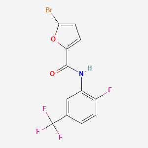 molecular formula C12H6BrF4NO2 B4845133 5-bromo-N-[2-fluoro-5-(trifluoromethyl)phenyl]-2-furamide 