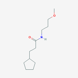 molecular formula C12H23NO2 B4845137 3-cyclopentyl-N-(3-methoxypropyl)propanamide 