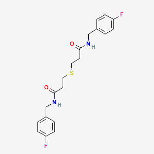 3,3'-thiobis[N-(4-fluorobenzyl)propanamide]