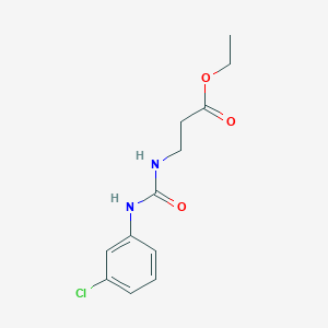 molecular formula C12H15ClN2O3 B4845169 ethyl N-{[(3-chlorophenyl)amino]carbonyl}-beta-alaninate 