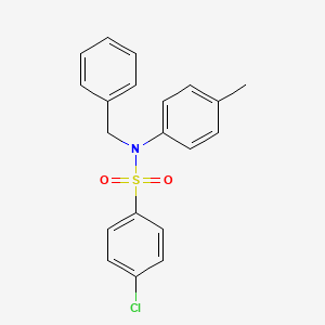 molecular formula C20H18ClNO2S B4845170 N-benzyl-4-chloro-N-(4-methylphenyl)benzenesulfonamide 