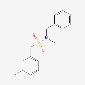 molecular formula C16H19NO2S B4845182 N-benzyl-N-methyl-1-(3-methylphenyl)methanesulfonamide 