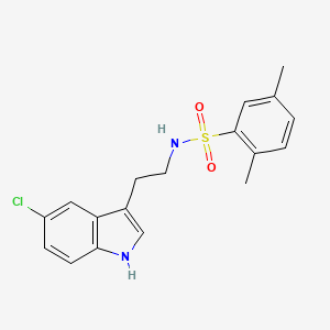 molecular formula C18H19ClN2O2S B4845288 N-[2-(5-chloro-1H-indol-3-yl)ethyl]-2,5-dimethylbenzenesulfonamide 