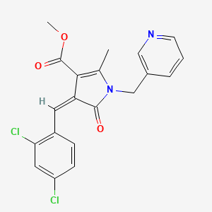 methyl 4-(2,4-dichlorobenzylidene)-2-methyl-5-oxo-1-(3-pyridinylmethyl)-4,5-dihydro-1H-pyrrole-3-carboxylate