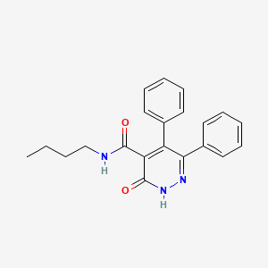 molecular formula C21H21N3O2 B4845359 N-butyl-3-oxo-5,6-diphenyl-2,3-dihydro-4-pyridazinecarboxamide 