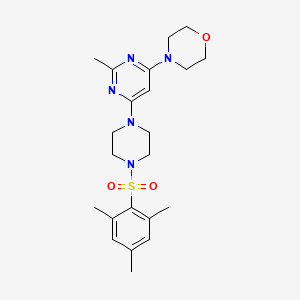 4-{6-[4-(mesitylsulfonyl)-1-piperazinyl]-2-methyl-4-pyrimidinyl}morpholine