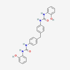 molecular formula C27H24N4O4 B4845382 N',N'''-(methylenedi-4,1-phenylene)bis[N-(2-hydroxyphenyl)urea] 