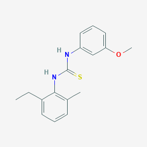 molecular formula C17H20N2OS B4845484 N-(2-ethyl-6-methylphenyl)-N'-(3-methoxyphenyl)thiourea 