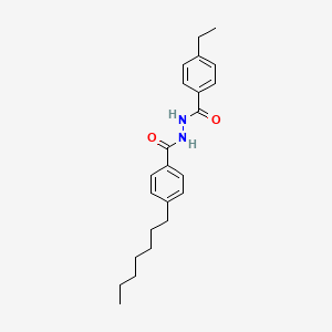 molecular formula C23H30N2O2 B4845538 4-ethyl-N'-(4-heptylbenzoyl)benzohydrazide 